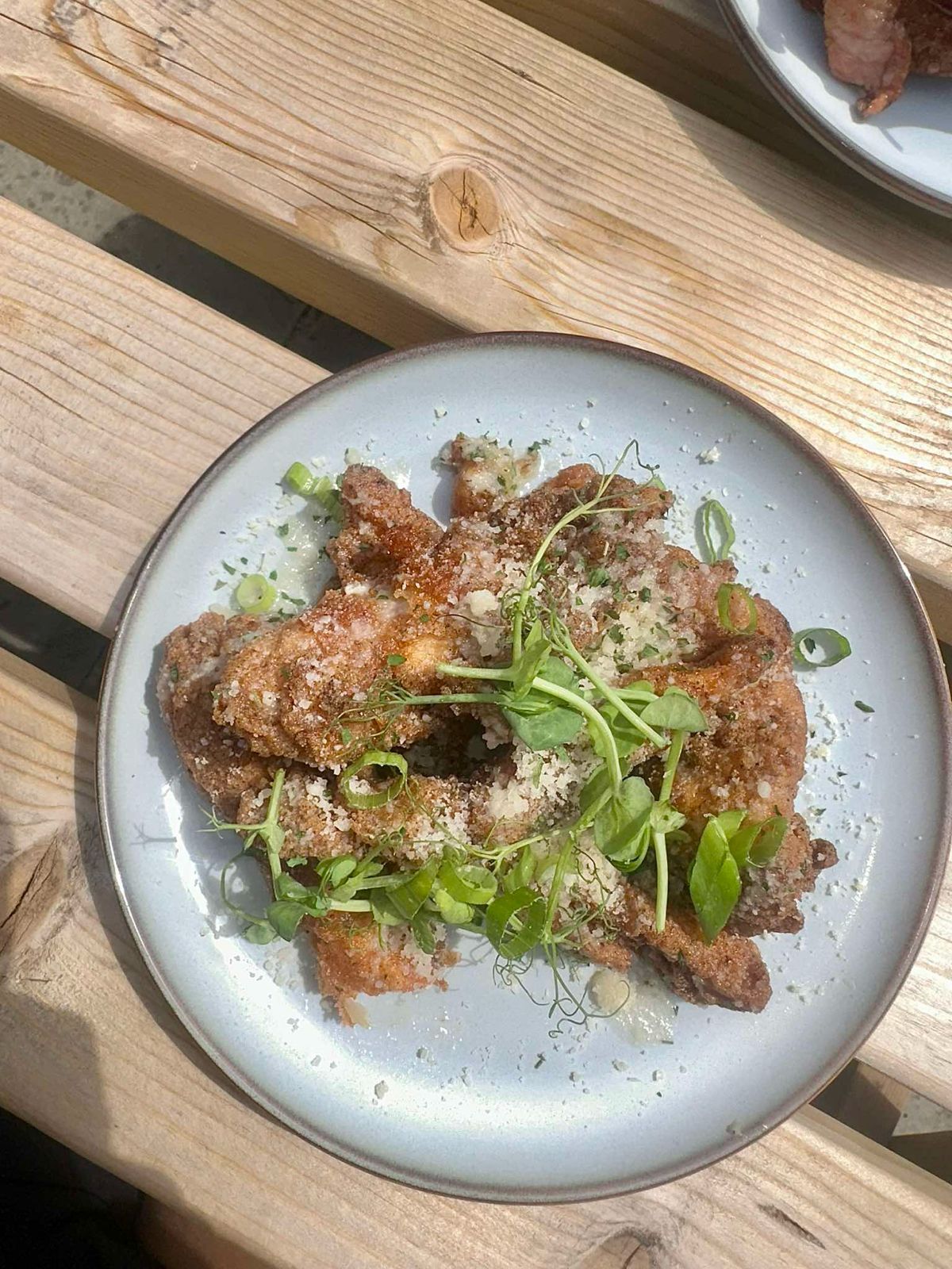 Salt and pepper crispy chicken with spring onions
